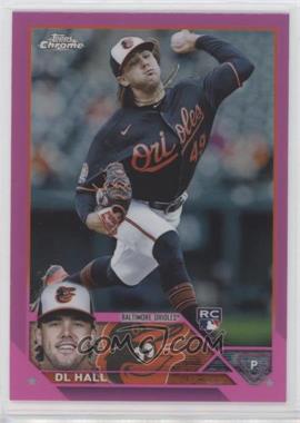 2023 Topps Chrome - [Base] - Pink Refractor #10 - DL Hall [EX to NM]