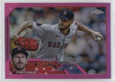 2023 Topps Chrome - [Base] - Pink Refractor #131 - Chris Sale [EX to NM]