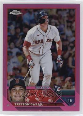 2023 Topps Chrome - [Base] - Pink Refractor #174 - Triston Casas