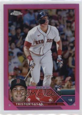 2023 Topps Chrome - [Base] - Pink Refractor #174 - Triston Casas