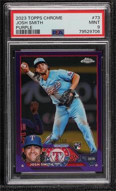 2023 Topps Chrome - [Base] - Purple Refractor #73 - Josh Smith /250 [PSA 9 MINT]