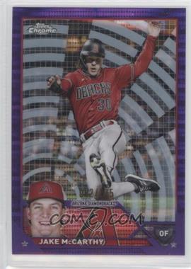 2023 Topps Chrome - [Base] - Purple Sonar Refractor #86 - Jake McCarthy /275