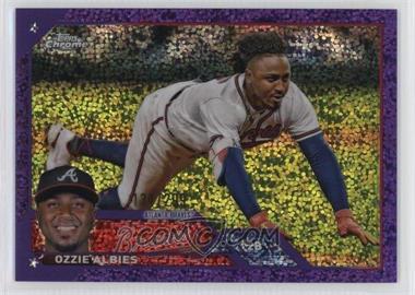 2023 Topps Chrome - [Base] - Purple Speckle Refractor #196 - Ozzie Albies /299