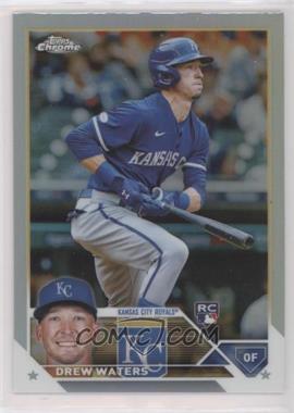2023 Topps Chrome - [Base] - Refractor #147 - Drew Waters