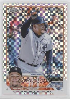 2023 Topps Chrome - [Base] - X-Fractor #164 - Miguel Cabrera