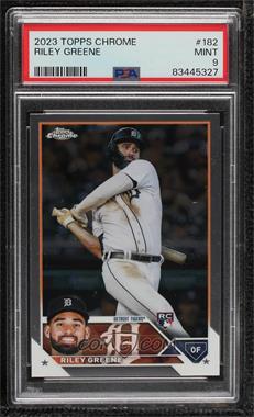 2023 Topps Chrome - [Base] #182.1 - Riley Greene [PSA 9 MINT]