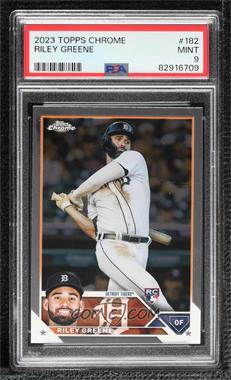 2023 Topps Chrome - [Base] #182.1 - Riley Greene [PSA 9 MINT]