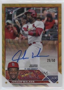 2023 Topps Chrome - Rookie Autographs - Gold Wave Refractor #RA-JWA - Jordan Walker /50