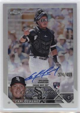 2023 Topps Chrome - Rookie Autographs - Refractor #RA-CP - Carlos Pérez /499