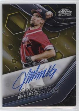 2023 Topps Chrome Black - Autographs - Gold Refractor #CBA-JSM - John Smoltz /50