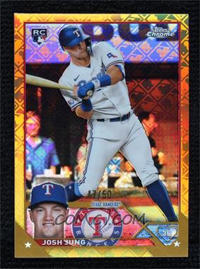 2023 Topps Chrome Logofractor Edition - [Base] - Gold Refractor #93 - Josh Jung /50