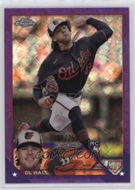 2023 Topps Chrome Logofractor Edition - [Base] - Purple Refractor #10 - DL Hall /250