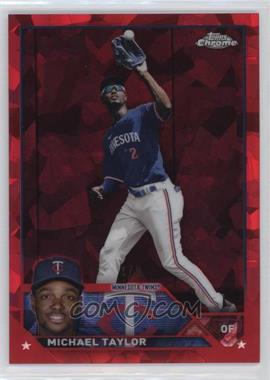 2023 Topps Chrome Sapphire Edition - [Base] - Red #374 - Michael Taylor /5