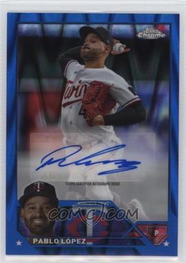 2023 Topps Chrome Update Series - Autographs - Blue RayWave Refractor #AC-PL - Pablo López /150