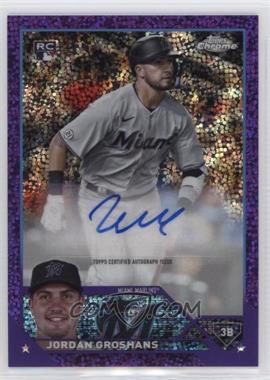 2023 Topps Chrome Update Series - Autographs - Purple Speckle Refractor #AC-JG - Jordan Groshans /299