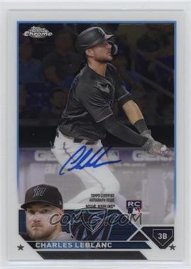 2023 Topps Chrome Update Series - Autographs #RA-CL - Charles Leblanc