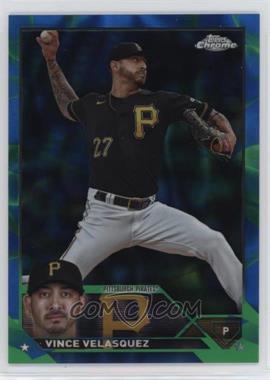 2023 Topps Chrome Update Series - [Base] - Blue and Green Lava Lamp Refractor #USC109 - Vince Velasquez /125