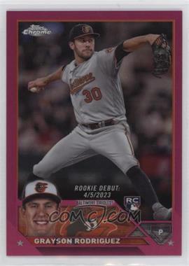 2023 Topps Chrome Update Series - [Base] - Magenta Refractor #USC16 - Rookie Debut - Grayson Rodriguez /399