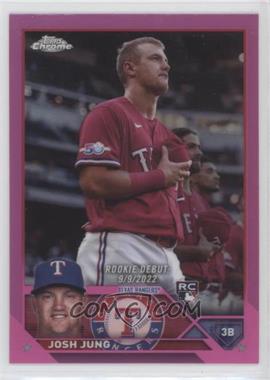 2023 Topps Chrome Update Series - [Base] - Pink Refractor #USC51 - Rookie Debut - Josh Jung [Good to VG‑EX]
