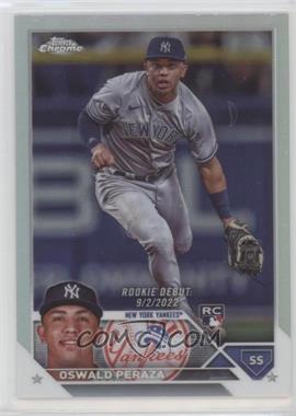 2023 Topps Chrome Update Series - [Base] - Refractor #USC123 - Rookie Debut - Oswald Peraza