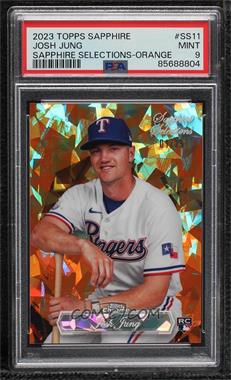 2023 Topps Chrome Update Series Sapphire Edition - Sapphire Selections - Orange #SS-11 - Josh Jung /25 [PSA 9 MINT]