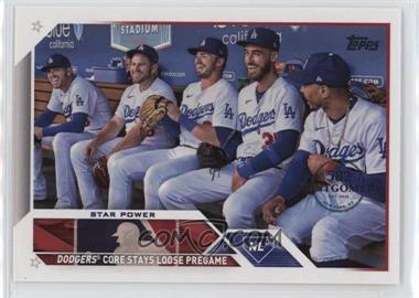 2023 Topps Complete Set - [Base] - 582 Montgomery Club #113 - Checklist - Star Power (Dodgers Core Stays Loose Pregame)