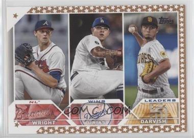 2023 Topps Complete Set - [Base] - Fanatics Gold Star #284 - League Leaders - Yu Darvish, Julio Urías, Kyle Wright