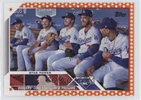 Checklist - Star Power (Dodgers Core Stays Loose Pregame) #/99