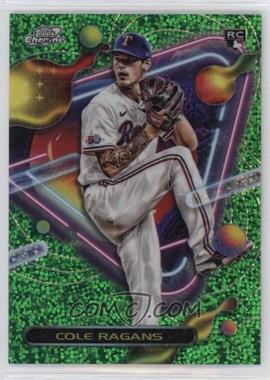 2023 Topps Cosmic Chrome - [Base] - Green Space Dust Refractor #69 - Cole Ragans /75