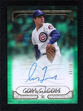 2023 Topps Definitive Collection - Defining Images Autographs - Green #DIA-GM - Greg Maddux /10