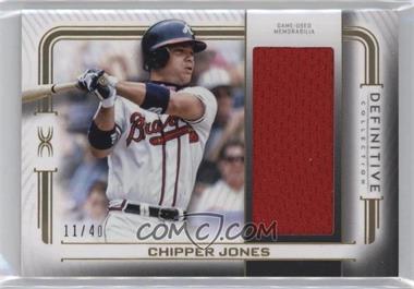 2023 Topps Definitive Collection - Definitive Jumbo Relic Collection #DJR-CJO - Chipper Jones /40