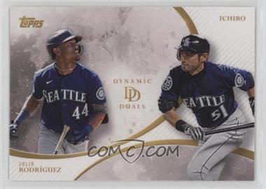 2023 Topps Dynamic Duals - Online Exclusive [Base] #7 - Julio Rodriguez, Ichiro