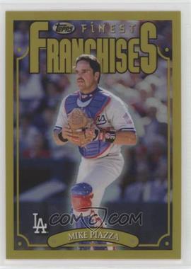 2023 Topps Finest Flashbacks - [Base] - Refractor #196 - Rare Gold - 1996 Topps Finest Franchise SP - Mike Piazza