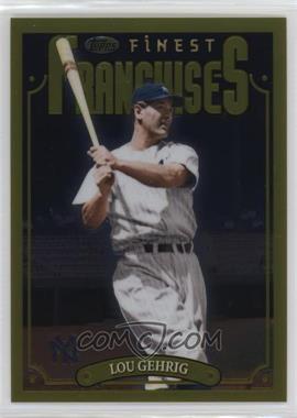 2023 Topps Finest Flashbacks - [Base] #194 - Rare Gold - 1996 Topps Finest Franchise SP - Lou Gehrig