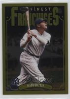 Rare Gold - 1996 Topps Finest Franchise SP - Babe Ruth