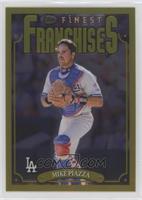 Rare Gold - 1996 Topps Finest Franchise SP - Mike Piazza