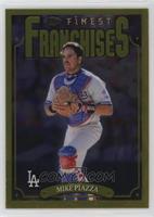 Rare Gold - 1996 Topps Finest Franchise SP - Mike Piazza