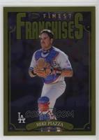 Rare Gold - 1996 Topps Finest Franchise SP - Mike Piazza