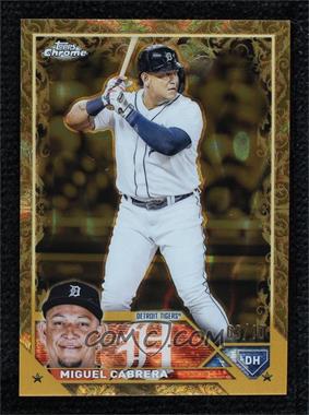 2023 Topps Gilded Collection - [Base] - Gold Lava Etch #61 - Miguel Cabrera /10