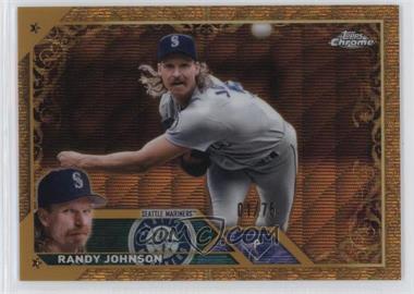 2023 Topps Gilded Collection - [Base] - Gold Wave Etch #92 - Randy Johnson /75