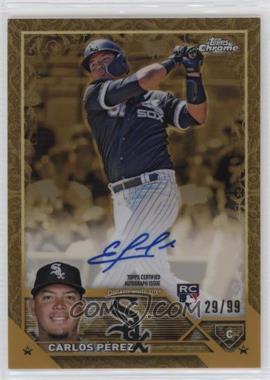 2023 Topps Gilded Collection - Gold Etch Autographs #CGA-CP - Carlos Pérez /99