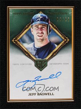 2023 Topps Gilded Collection - Gold Framed Hall of Famer Autographs - Emerald #HAFA-JBA - Jeff Bagwell /25