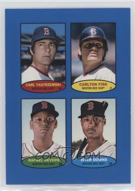 2023 Topps Heritage - 1974 Topps Baseball Stamps - Blue #74BS-73-76 - Carl Yastrzemski, Carlton Fisk, Rafael Devers, Jeter Downs