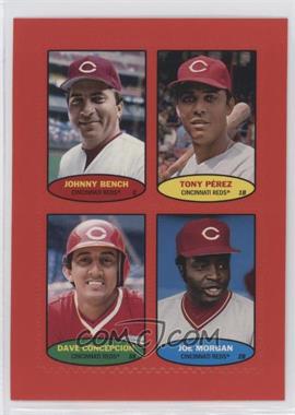 2023 Topps Heritage - 1974 Topps Baseball Stamps - Red #74BS-13-16 - Johnny Bench, Tony Perez, Dave Concepcion, Joe Morgan