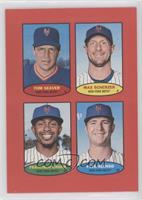 Tom Seaver, Max Scherzer, Francisco Lindor, Pete Alonso