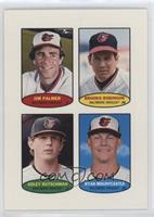 Jim Palmer, Brooks Robinson, Adley Rutschman, Ryan Mountcastle