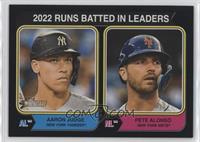 League Leaders - Pete Alonso, Aaron Judge #/50