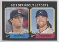 League Leaders - Corbin Burnes, Gerrit Cole #/50