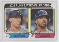League Leaders - Pete Alonso, Aaron Judge [EX to NM]