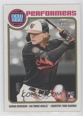 2023 Topps Heritage - New Age Performers #NA-15 - Gunnar Henderson